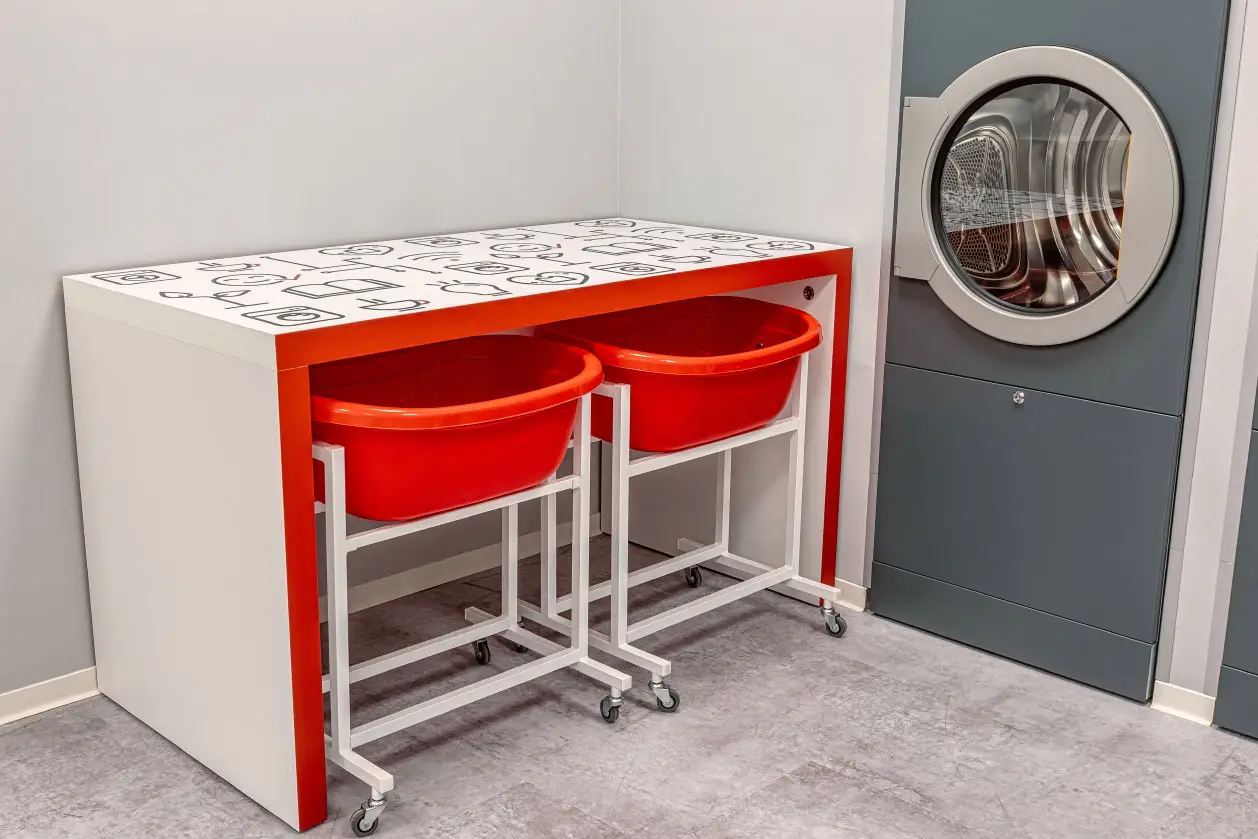 Zahlterminal und Maschinen im Bloomest Waschsalon Garbsen