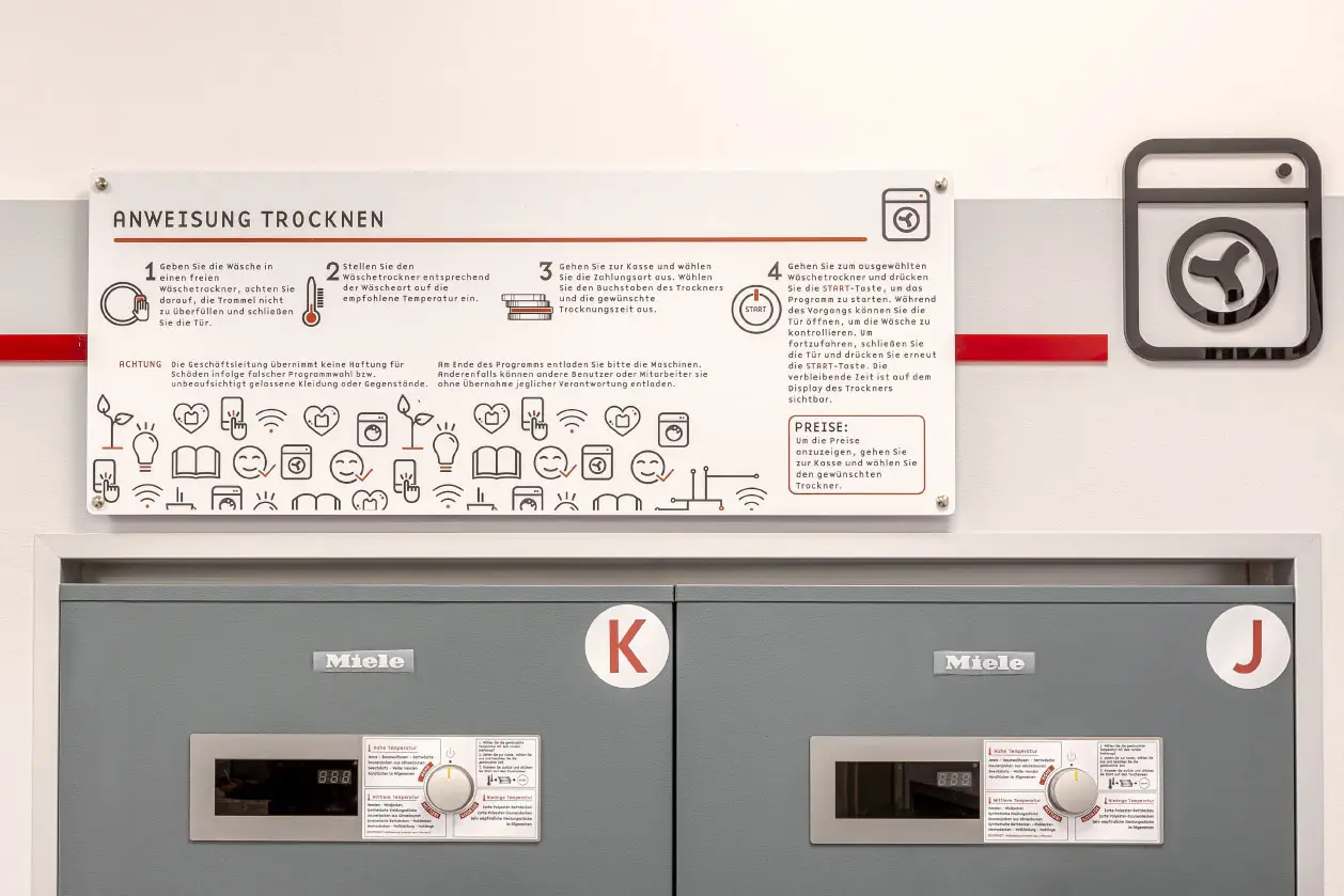 Trockner im Bloomest Waschsalon Garbsen