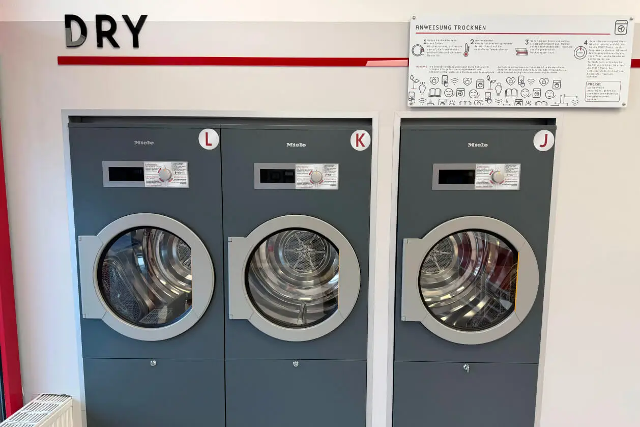 Miele Großraum-Waschmaschine im Bloomest Waschsalon Osnabrück